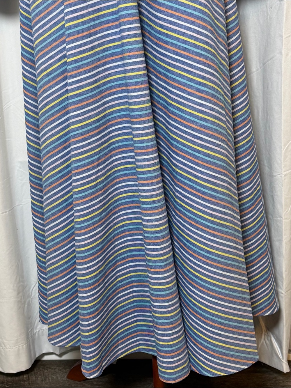 Tuckernuck Provence Stripe Mila Dress Medium NWT Cotton Linen Maxi Pockets - Picture 7 of 16